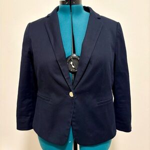 Ann Taylor Navy Blue Blazer